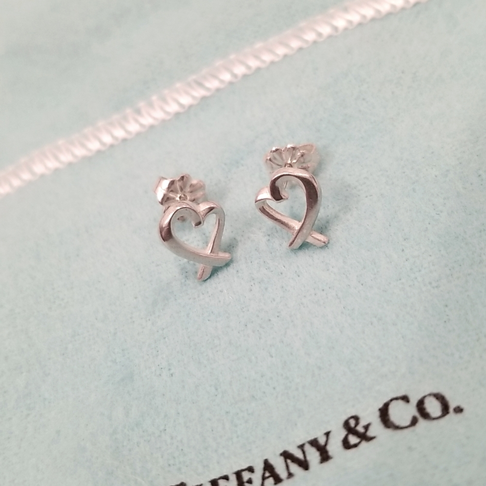 Tiffany Paloma Picasso Loving Heart Earrings